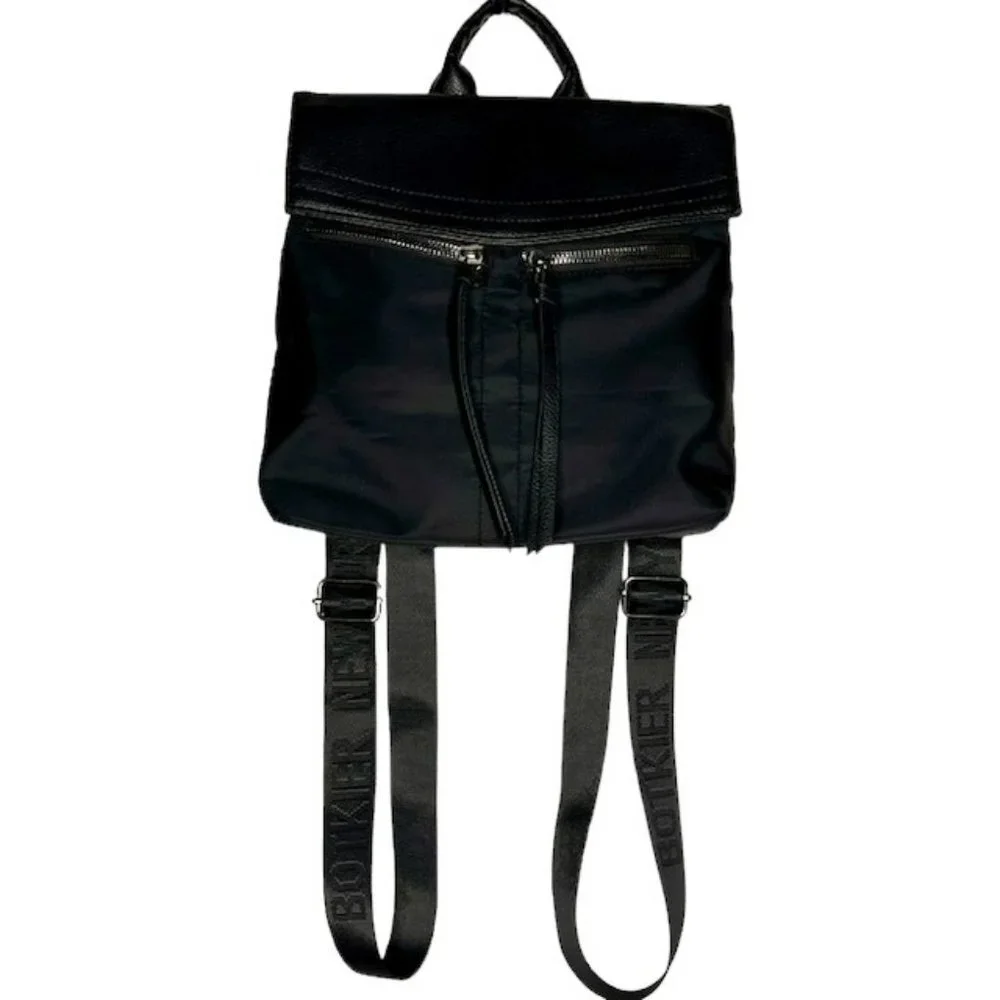 Botkier New York Nylon Backpack - Black - 9 x 11 x 3.5”